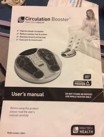 High Tech Health Circulation Booster User Manual