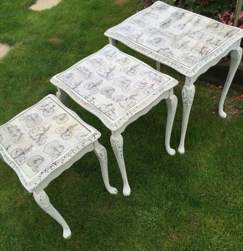 shabby chic nest of tables for sale in bromsgrove shabby chic nest of tables for sale in bromsgrove