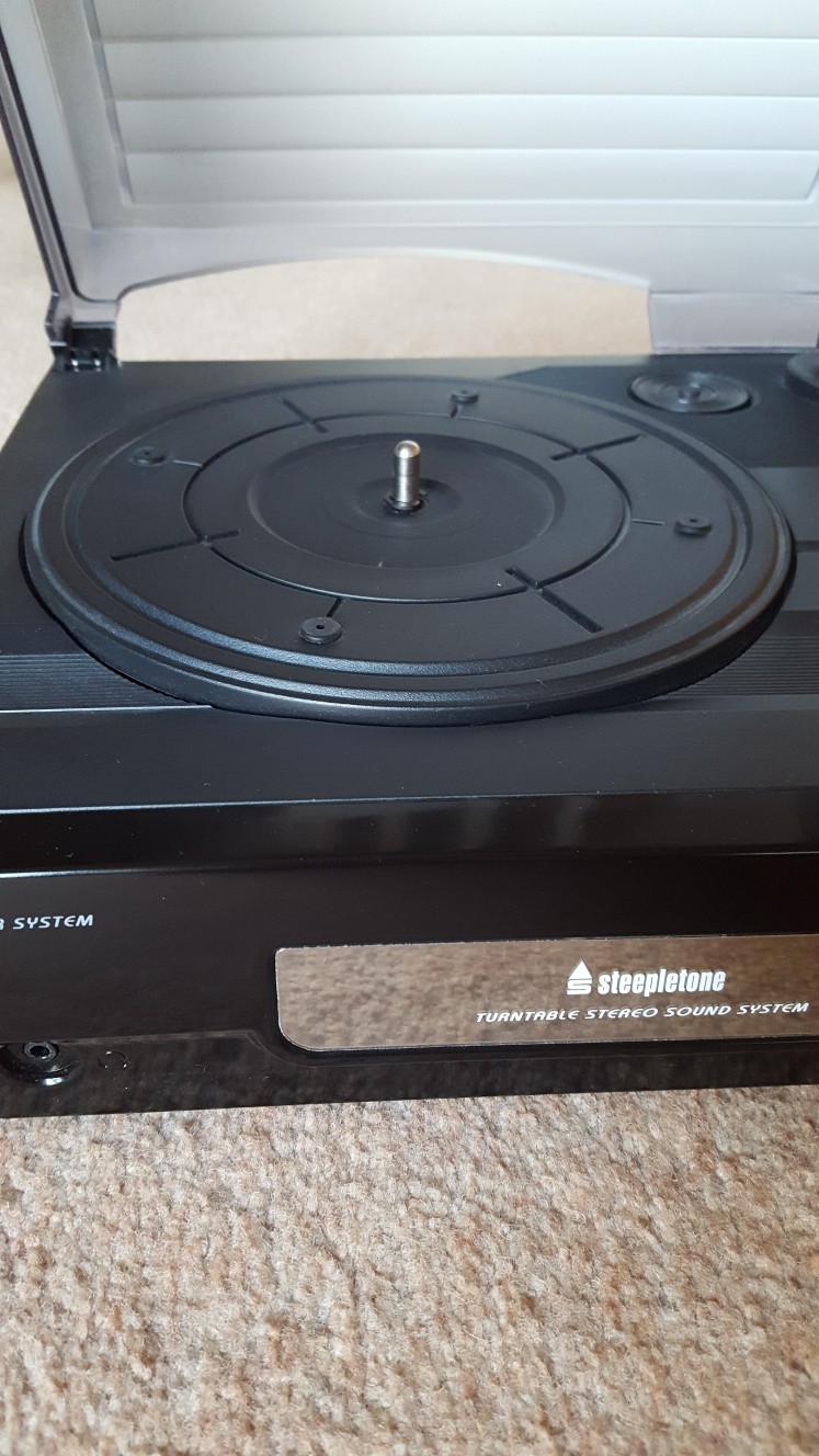 steepletone turntable stereo sound system