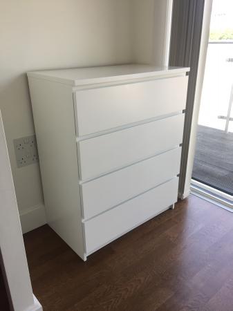 Chest Of 4 Drawers White 80x100cm 25 For Sale In 17 Henry