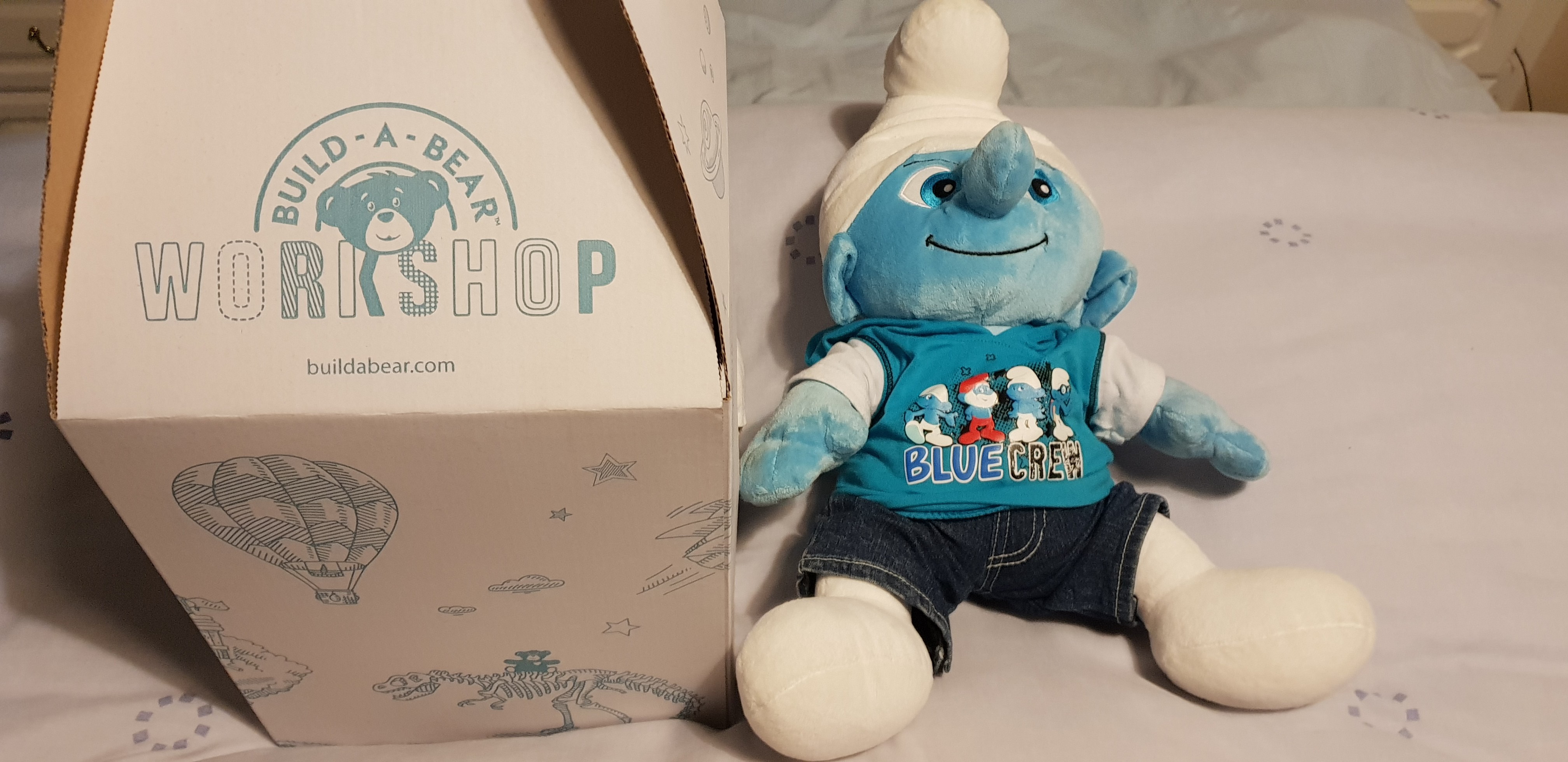 smurf teddy bear