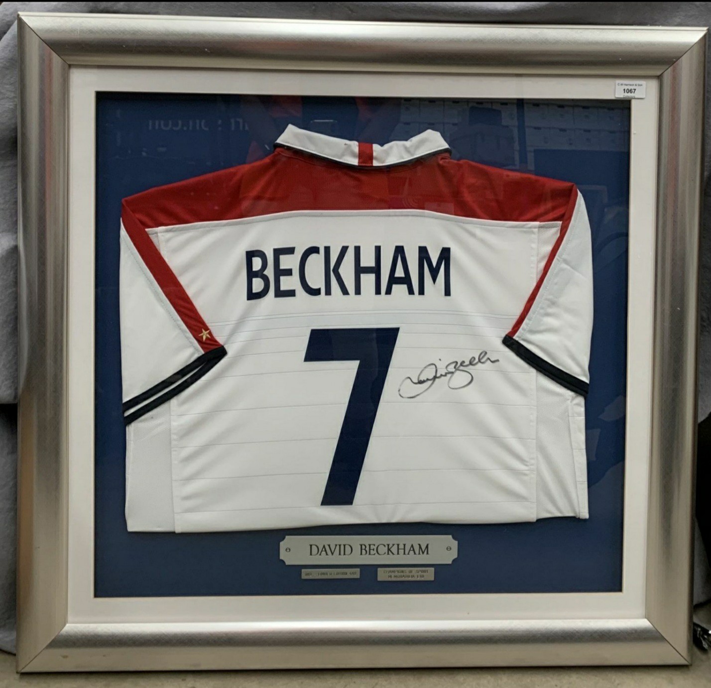 david beckham signed jersey