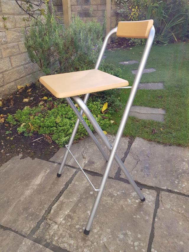 Folding kitchen counter stool For Sale in Brighouse, West Yorkshire Preloved