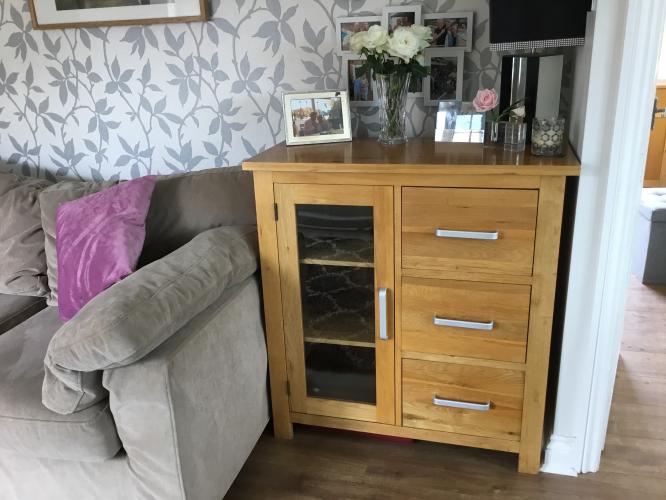 Solid Oak Side Unit For Sale in Pickmere, Knutsford Preloved