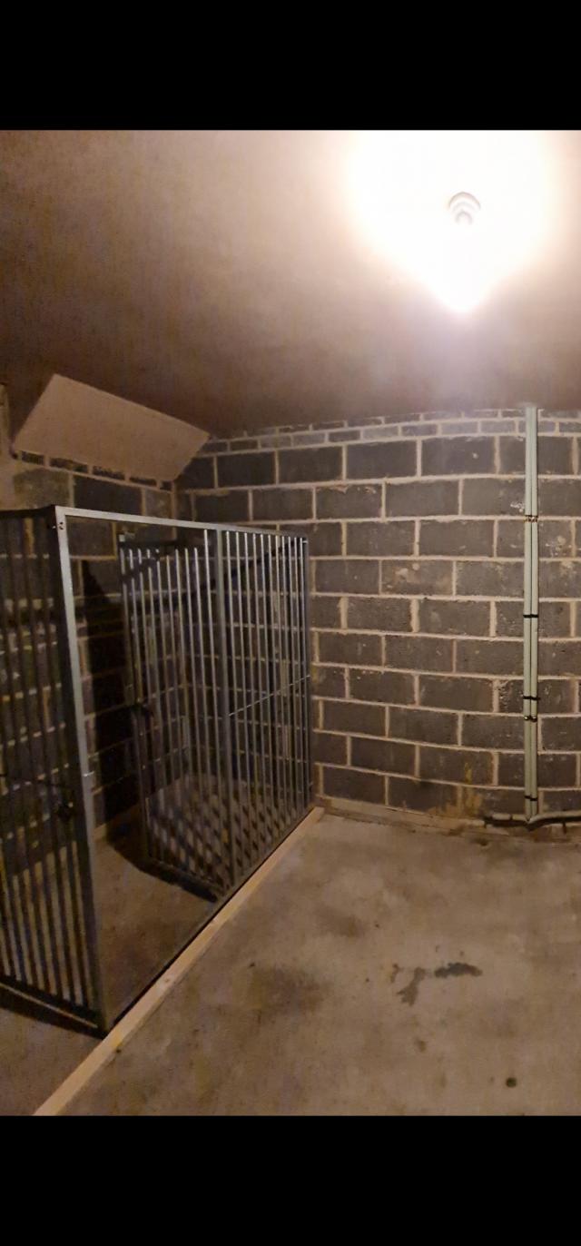 Galvanised steel dog kennel / run with door For Sale in Sheffield