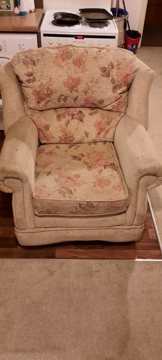 two seater sofa and an armchair For Sale in Bolton Preloved