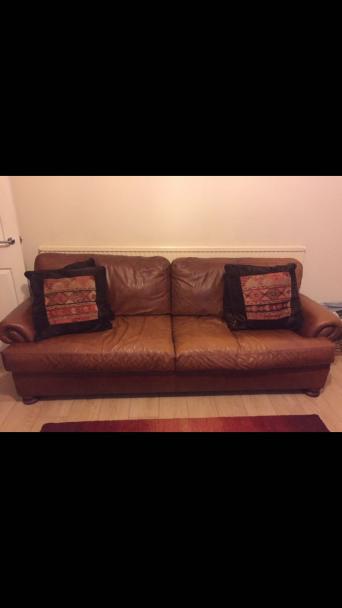 Second Hand Brown Leather Sofa Bluerose Second Hand Brown Leather Sofa
