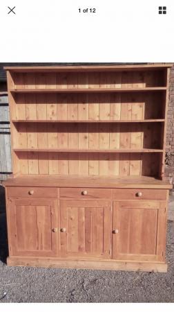 Solid Pine Large Tall Dresser Country House Shop Display For Sale