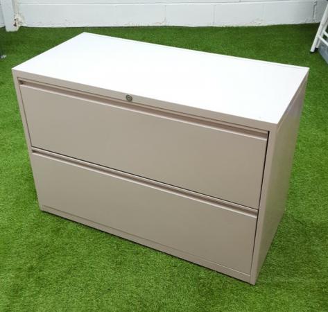 1 Metre Wide Side Filing Cabinet 2 Drawer For Sale In Harlow