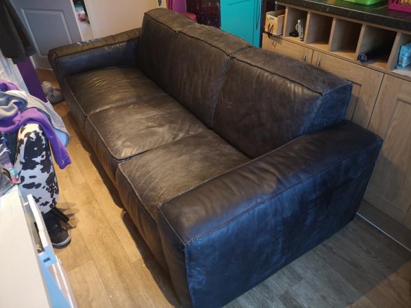 dfs outback leather sofa