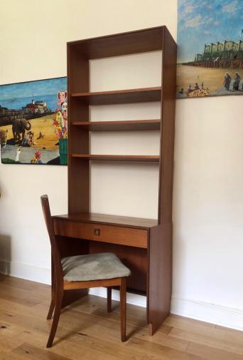 Mid Century G Plan Desk Shelving Unit Free Local Delivery For Sale