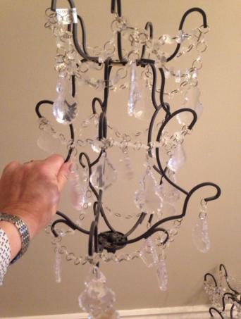 Crystal Ceiling Light Used Lighting And Preloved Pair Of Easy Fit Light Fittings