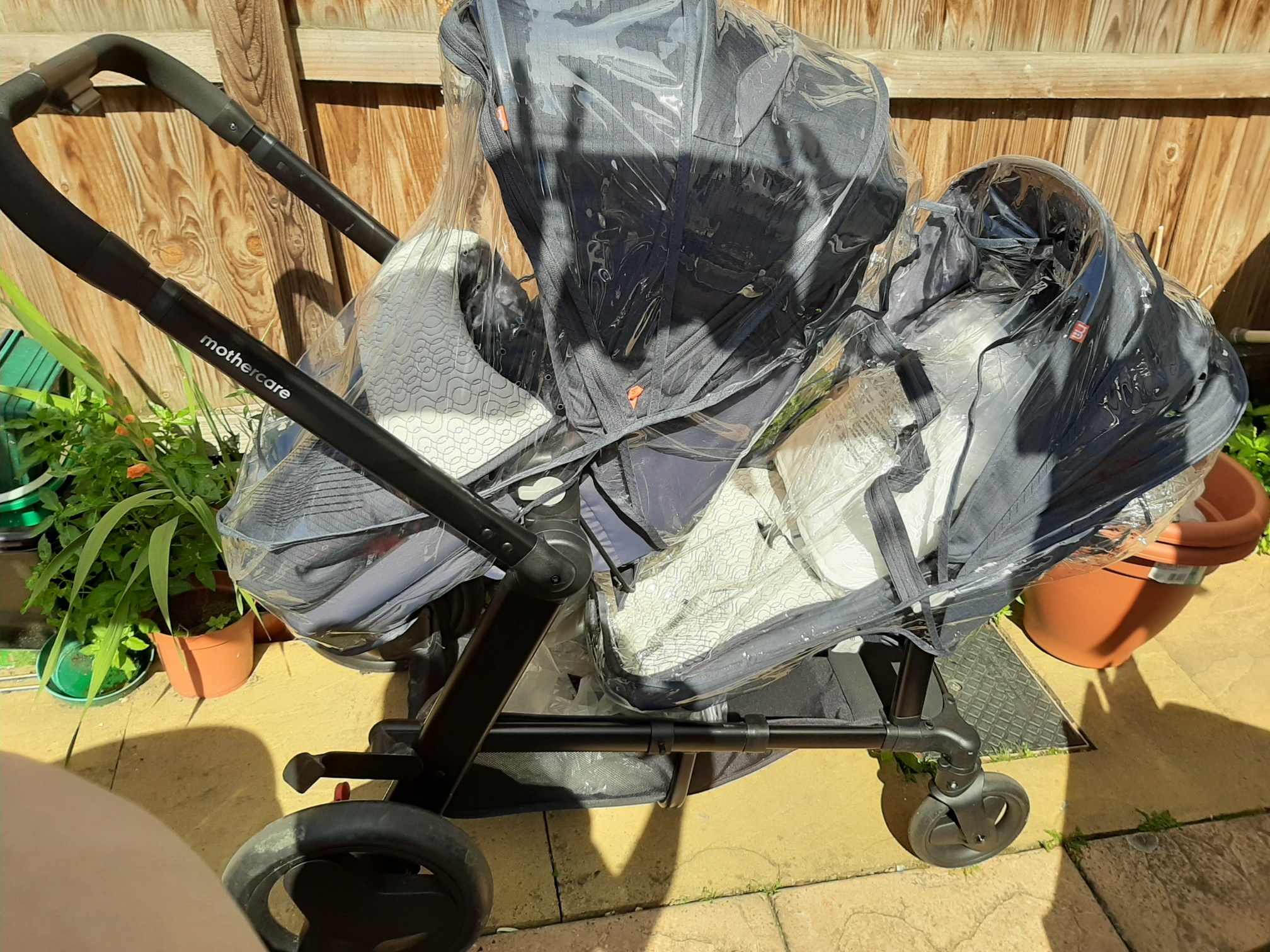 mothercare genie double pram