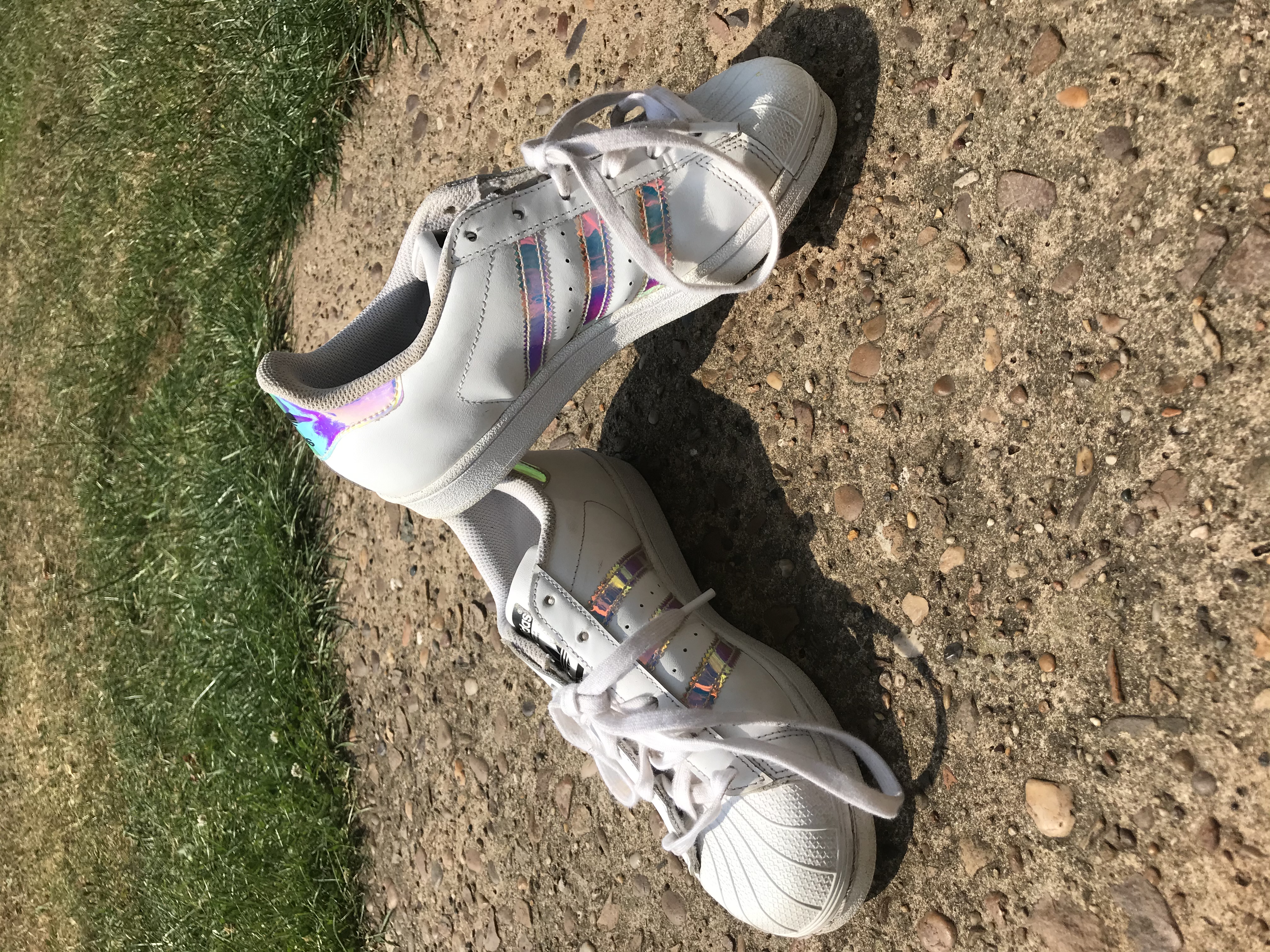 womens holographic adidas