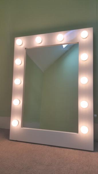 Hollywood Mirrors Local Classifieds Preloved Hollywood Style Mirror With 12 X 3w Golf Ball Warm White Led Bulbs Dimmer Switch Right Hand Side To Create The Perfect Lighting