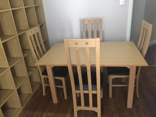 Modern Light Oak Solid Wood Dining Table And 6 Chairs 180 Modern Light Oak Solid Wood Dining Table And 6 Chairs 180