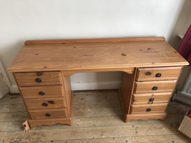 Solid Wood Dresing Table With Drawers For Sale In London Preloved