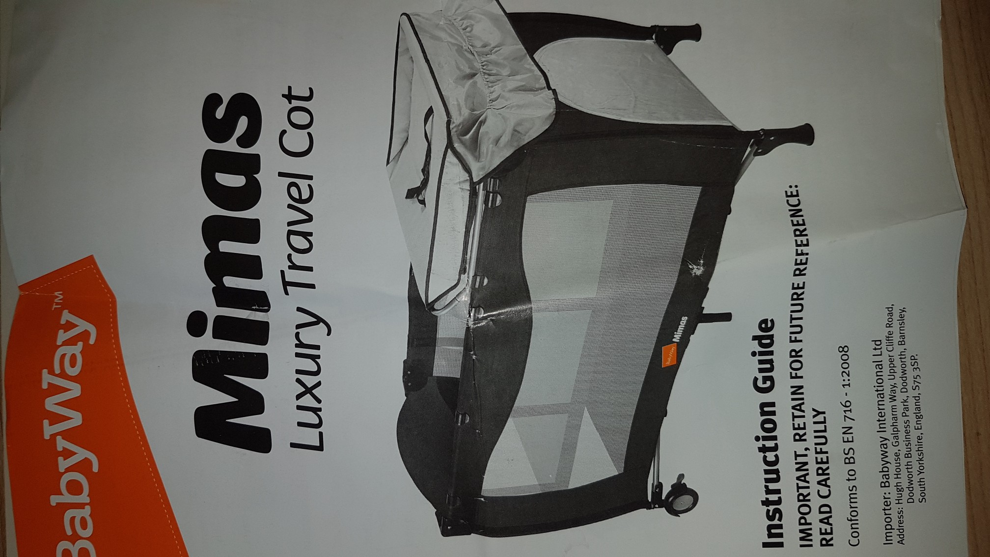 babyway mimas luxury travel cot