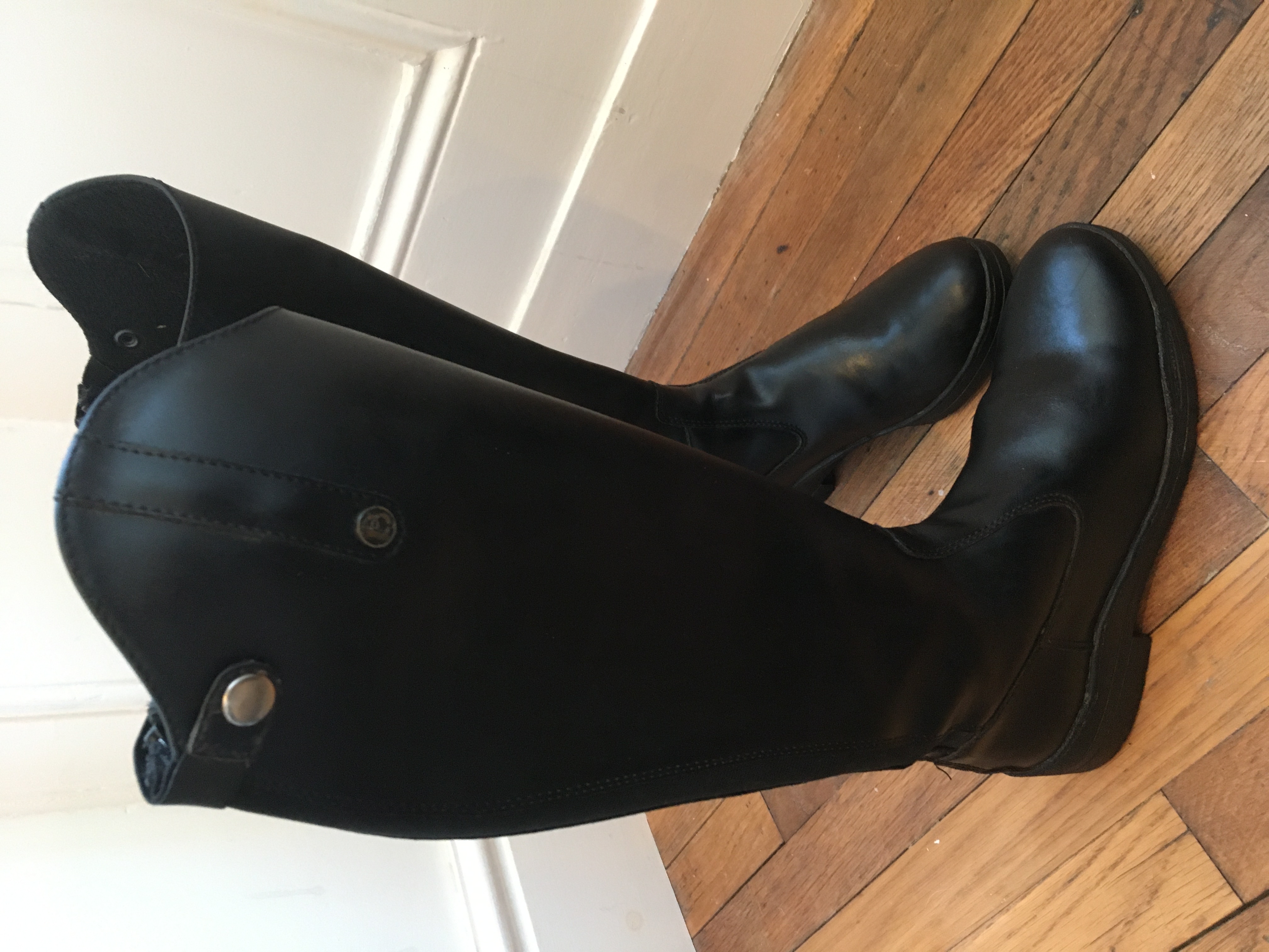 leather riding boots size 4