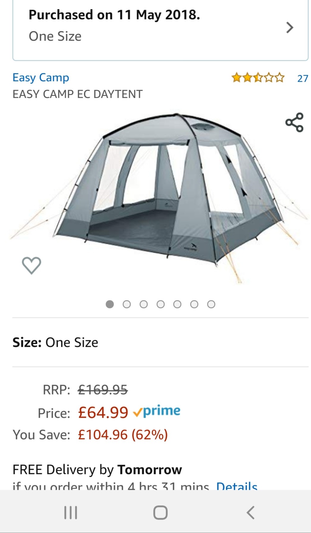 EASY CAMP DAYTENT STORAGE SHELTER