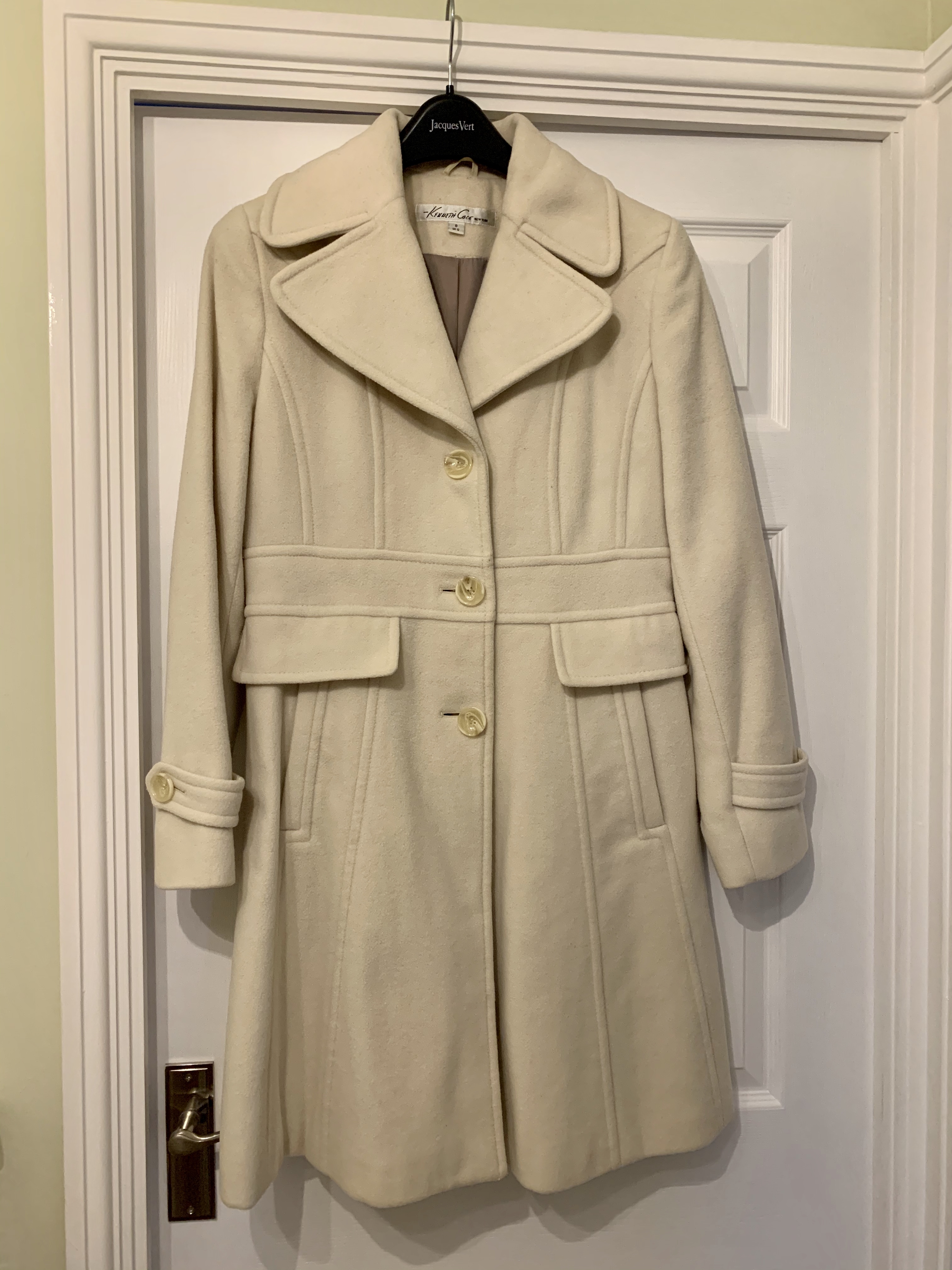 cream winter coat