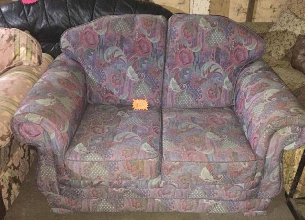 2 Seater Floral Sofa In Good Used Condition For Sale In Rotherham