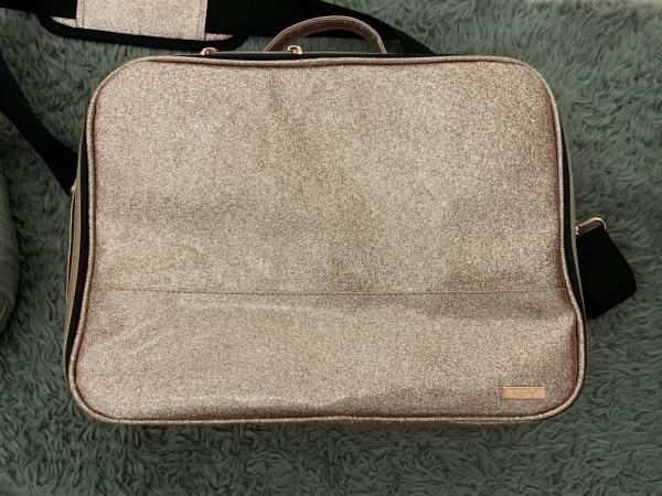 rose gold computer bag