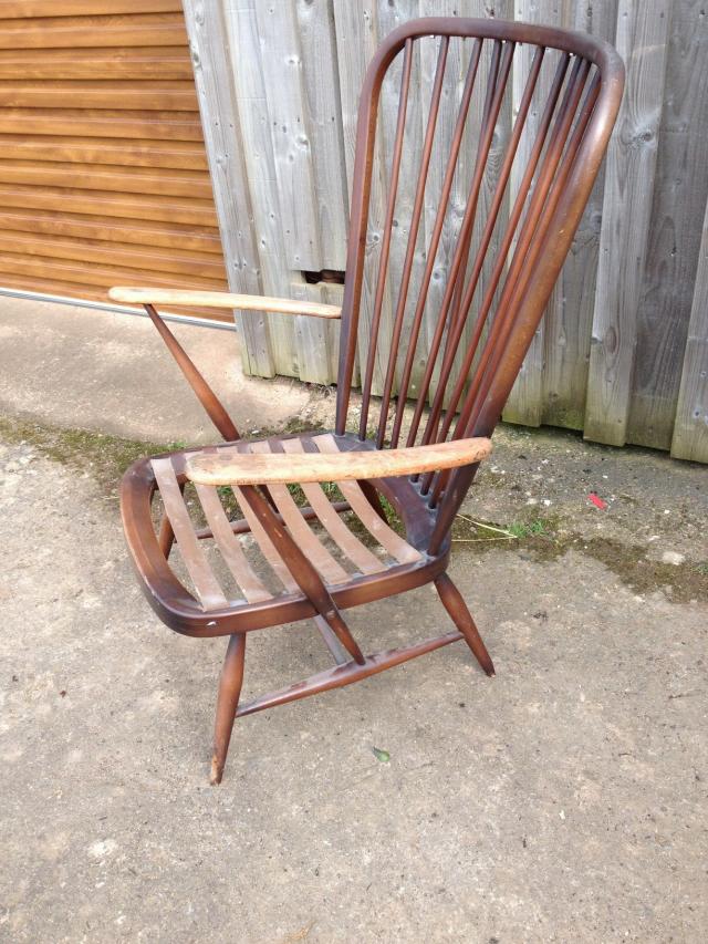 Ercol Windsor High Back Easy Chair Comes With Cushion For Ercol Windsor High Back Easy Chair Comes With Cushion