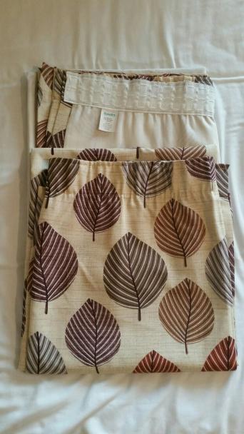 Regan Curtains from Dunelm Mill Width 66" Drop 72" Terracotta Lined Pencil pleat (tape not pulled) Excellent condition with no sun damage Non smoking pet ...