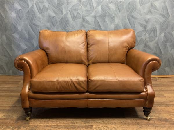 vintage leather studded sofa