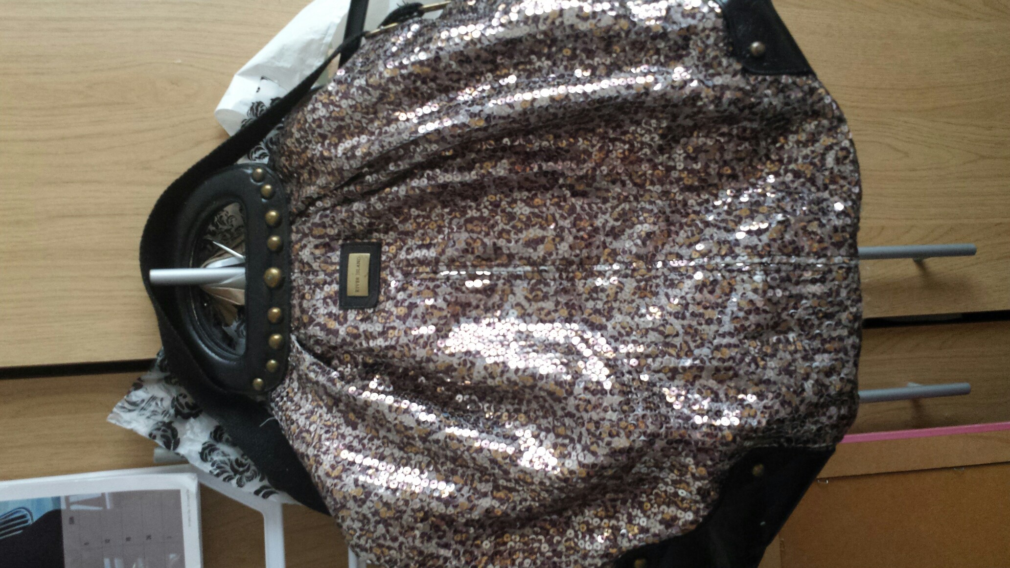 leopard print river island bag