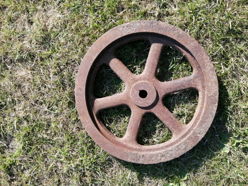 large pulley wheel