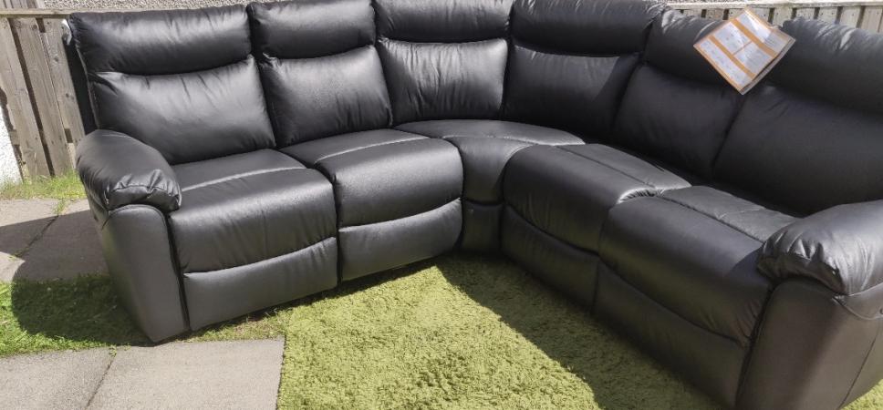 paloma leather recliner corner sofa