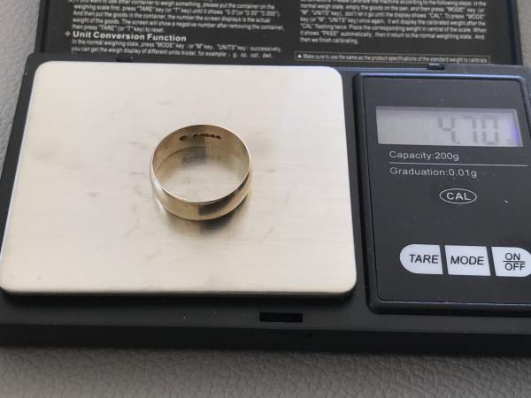 375 9ct gold wide band full hallmarks For Sale in Stafford, Staffs ...