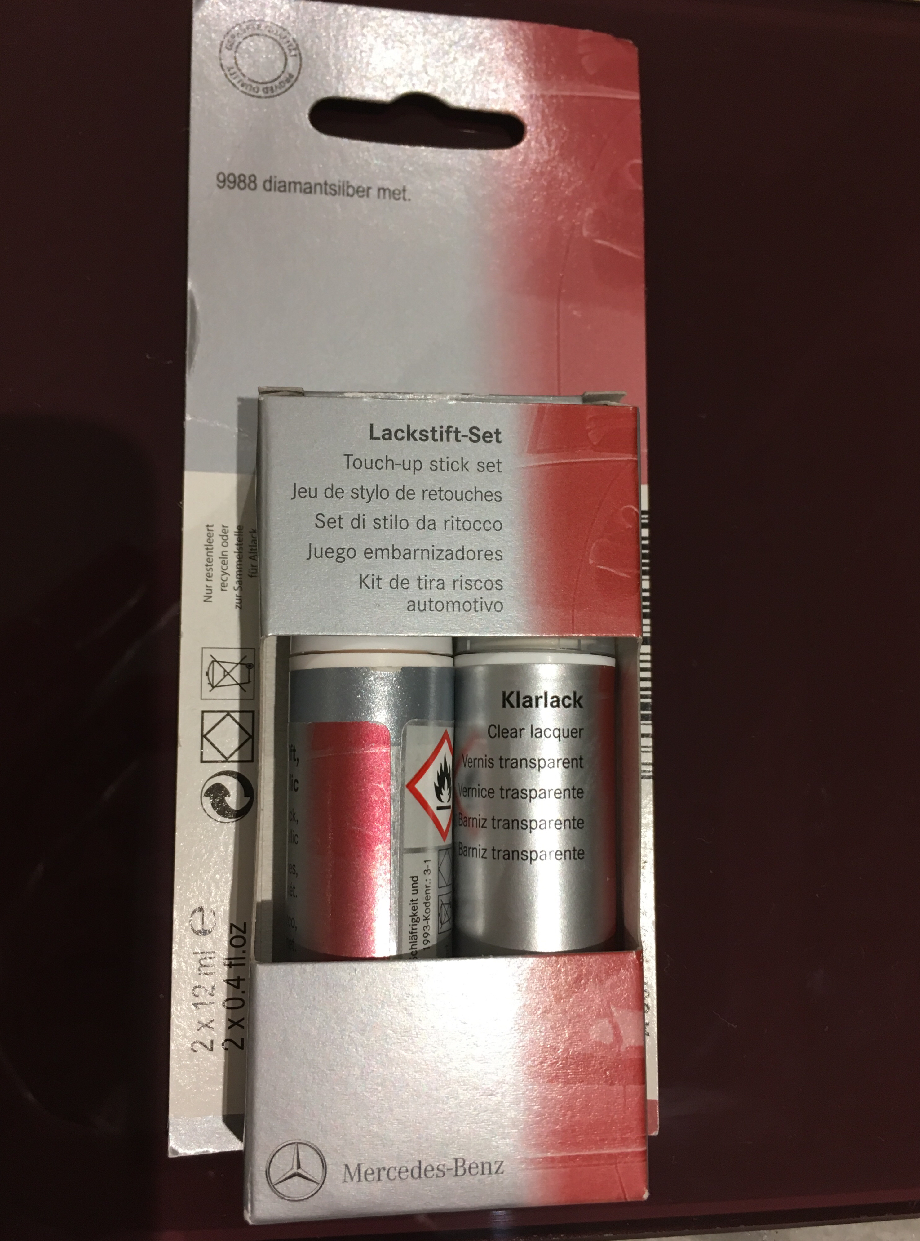 Genuine Mercedes-Benz Touch Up Paint Kit – Any Year/Model – Aerosol, Brush, Pen – 1oz Base Coat