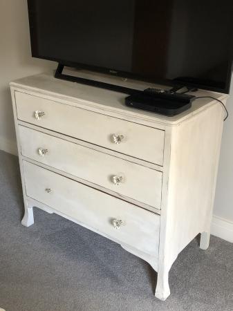 Shabby Chic Cream Wash Chest Of Drawers For Sale In Cranshaw Lane